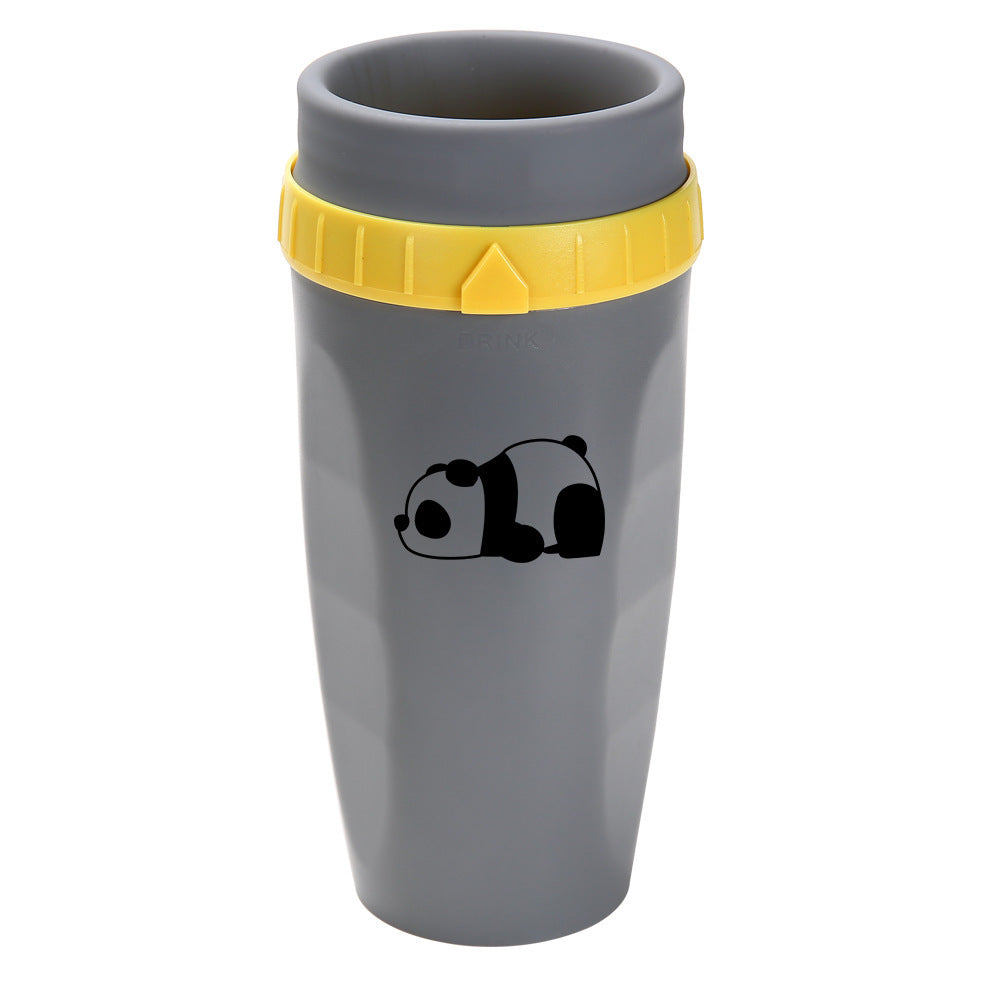 Portable drinking cup with straw, 300 ml
