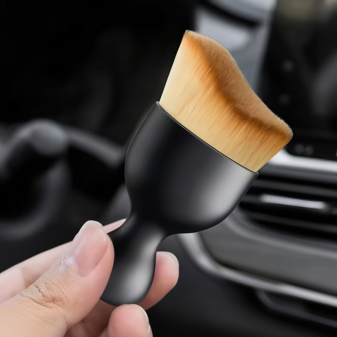 Soft dust brush for car interior