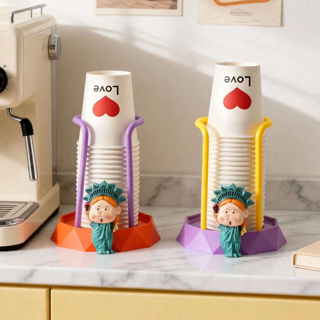 Paper Cup Holder, Cartoon Design