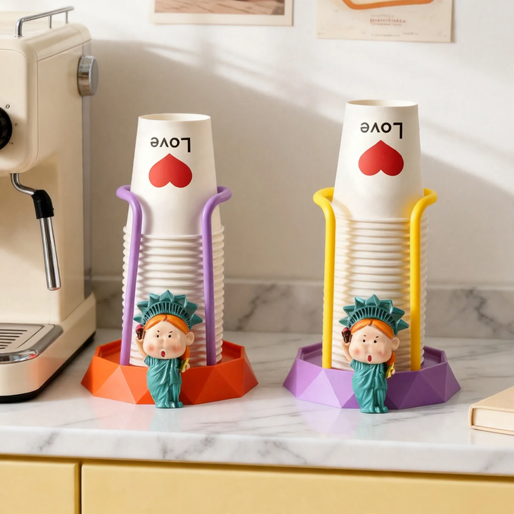 Paper Cup Holder, Cartoon Design