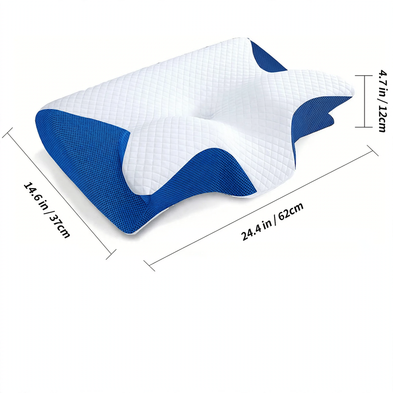 Memory foam neck support pillow