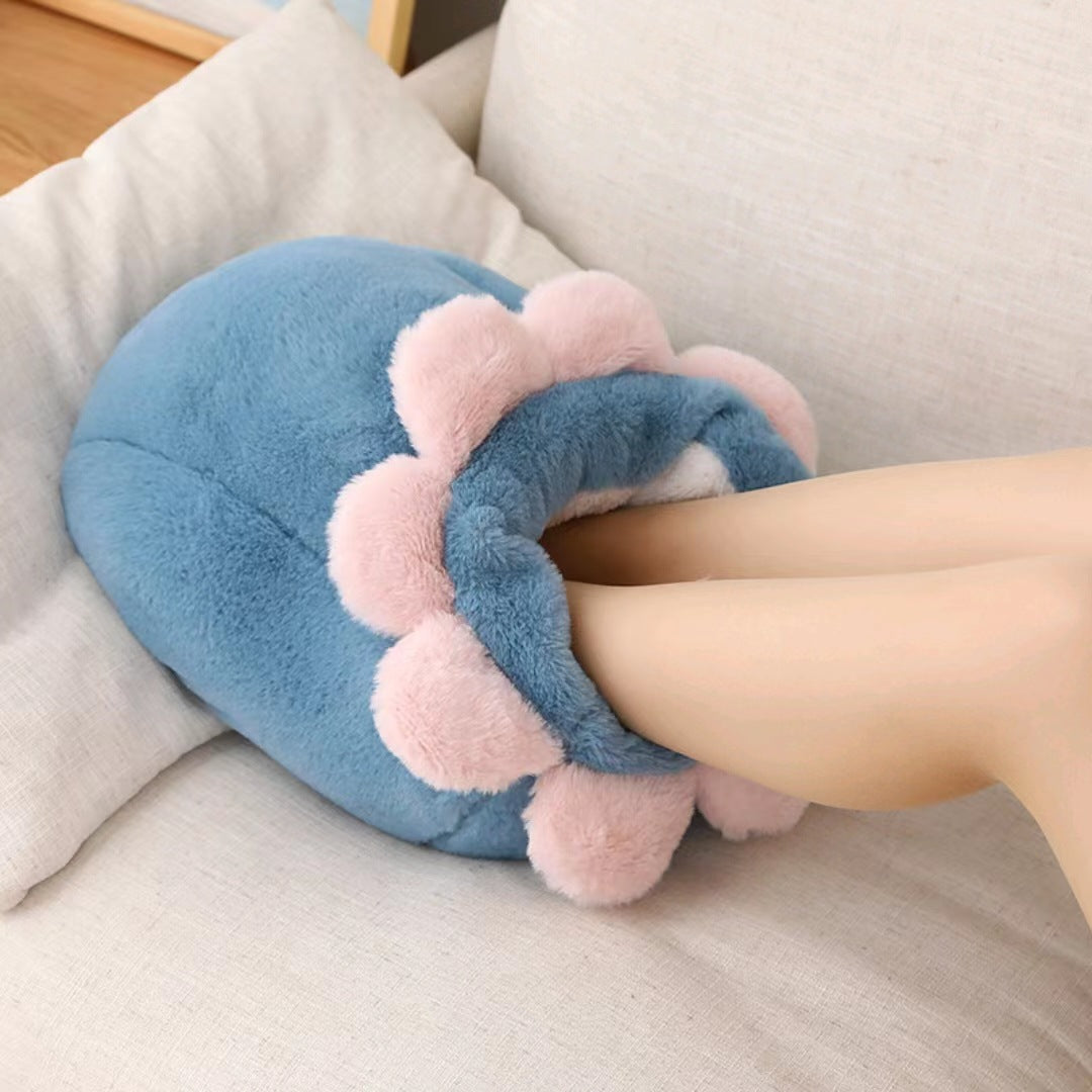 Electric foot warmer with massage function