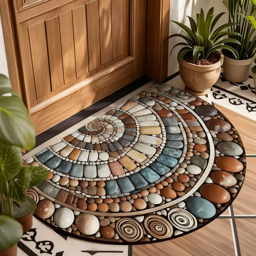 Diatomaceous earth doormat, square, non-slip