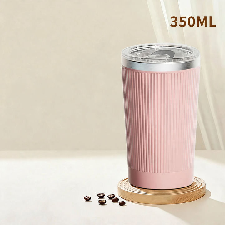 Electric self-mixing cup, 400 ml, stainless steel