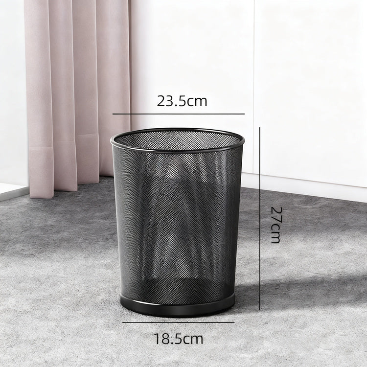 Metal bin, round, large capacity