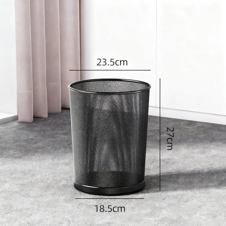 Metal bin, round, large capacity