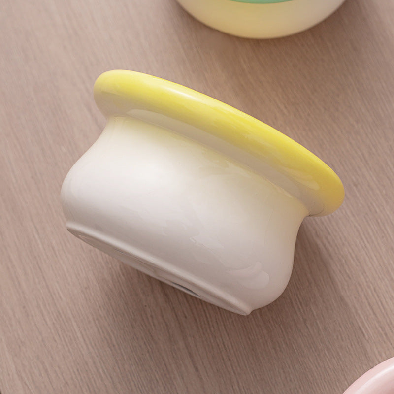High-foot ceramic bowl for dogs and cats