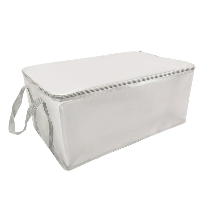 Transparent storage bag for clothing and bedding