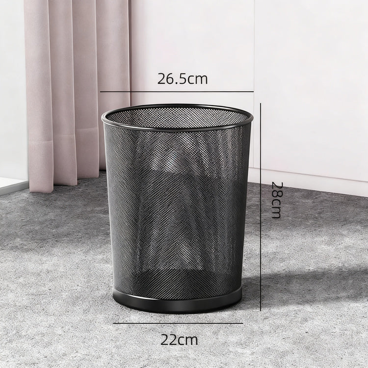 Metal bin, round, large capacity