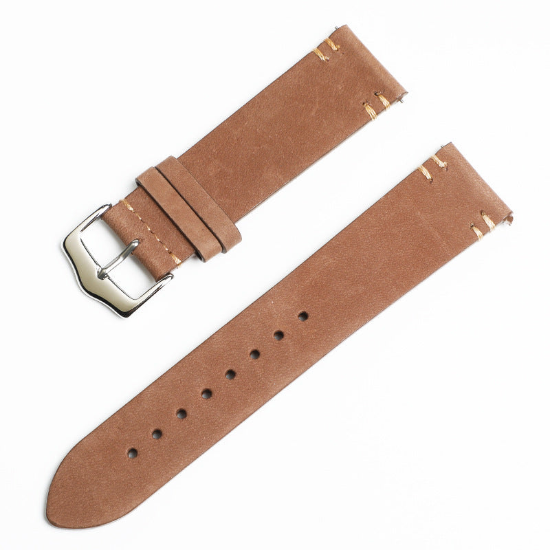 Watch band made of vintage leather