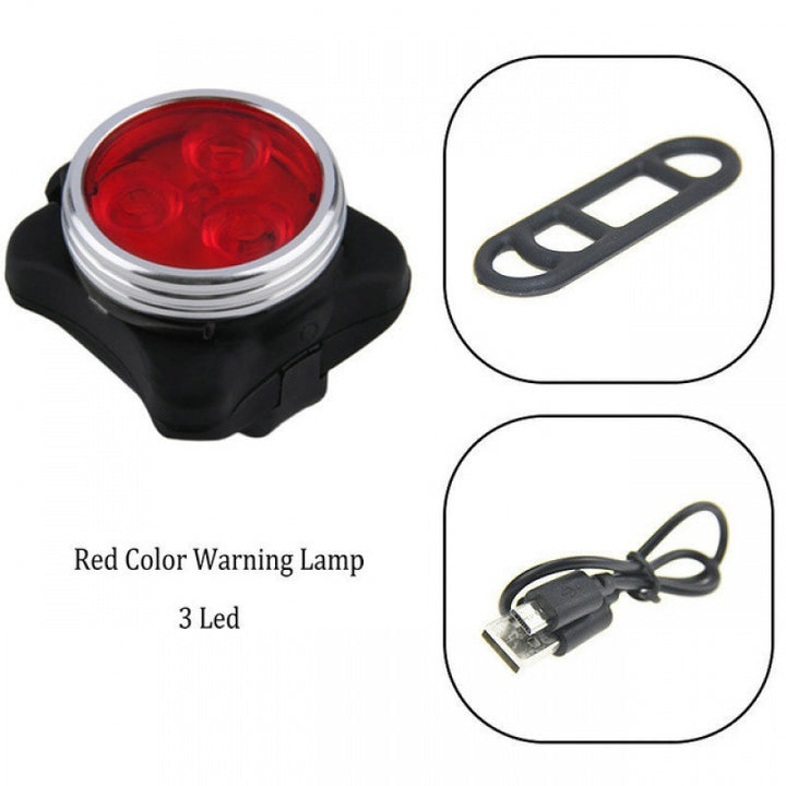Bicycle light set, COB rear light, USB rechargeable