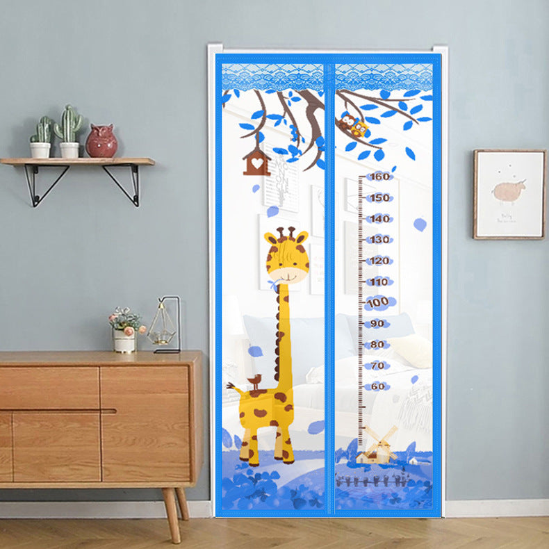 Curtain with mosquito protection, cartoon design