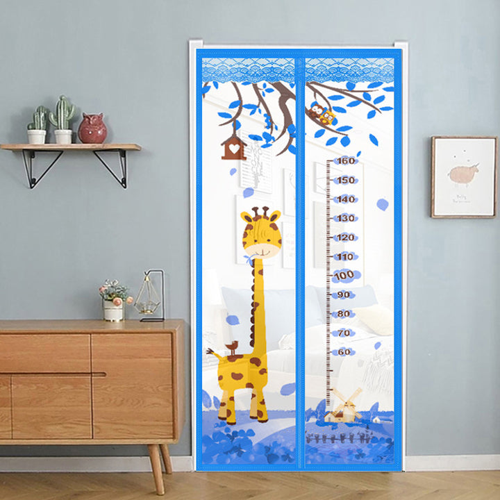 Curtain with mosquito protection, cartoon design