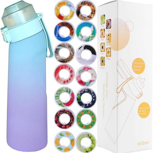 Sport drinking bottle 650ml with flavor rings made of Tritan