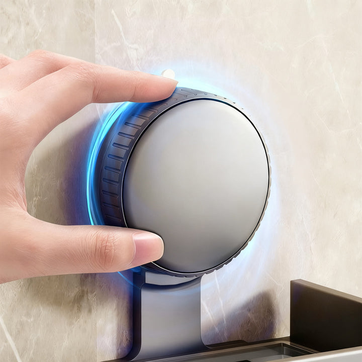 Toothbrush and hairdryer wall shelf made of space aluminum