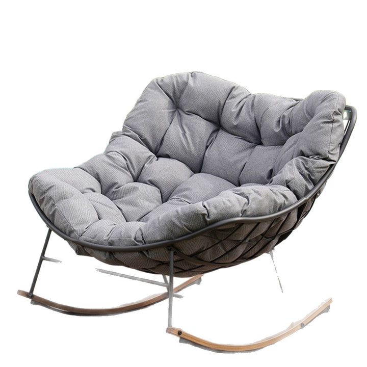 Metal rocking chair for balcony and terrace