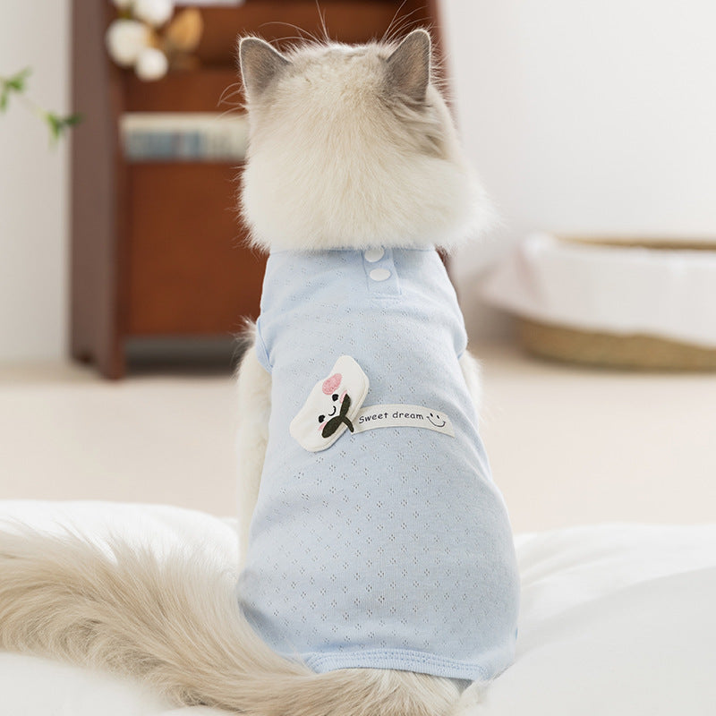 Cotton protection vest for cats and dogs