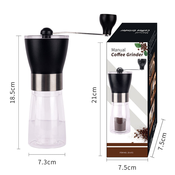 Hand crank coffee grinder, portable