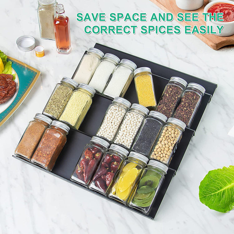 Drawer organizer for spices and small parts