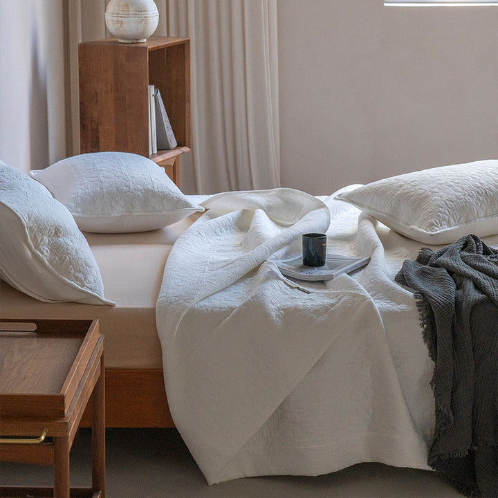 Cotton bedspread, 3-piece, 230×250 cm