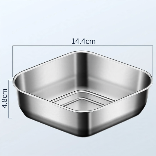 Stainless steel steam basket with separator