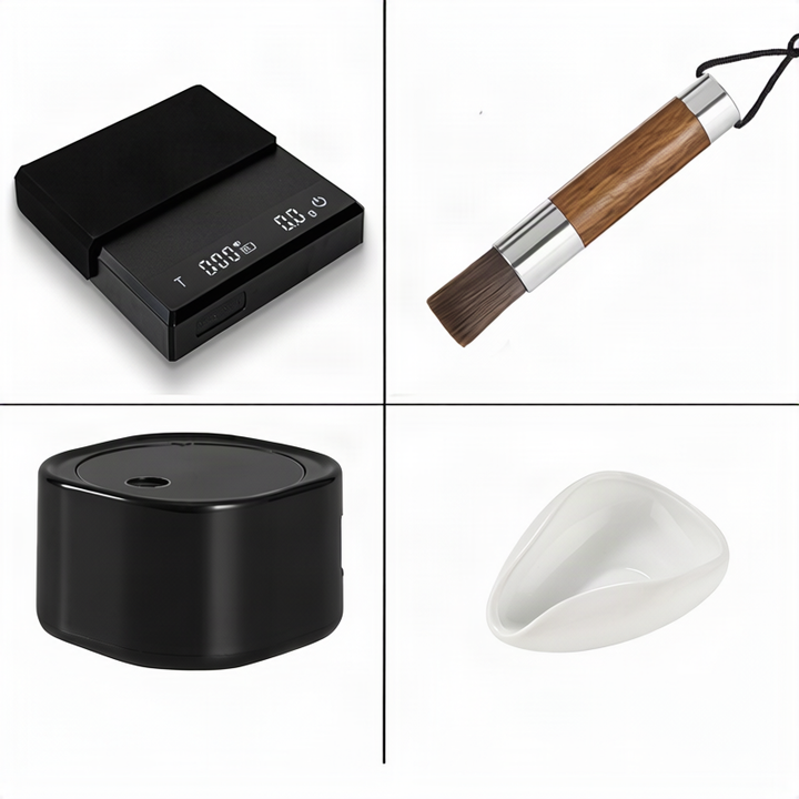 Electronic espresso scale with timer