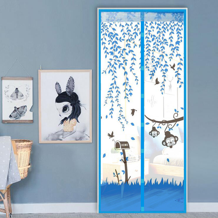 Curtain with mosquito protection, cartoon design
