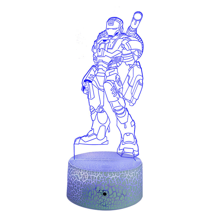 3D LED table lamp with 16 colors and remote control