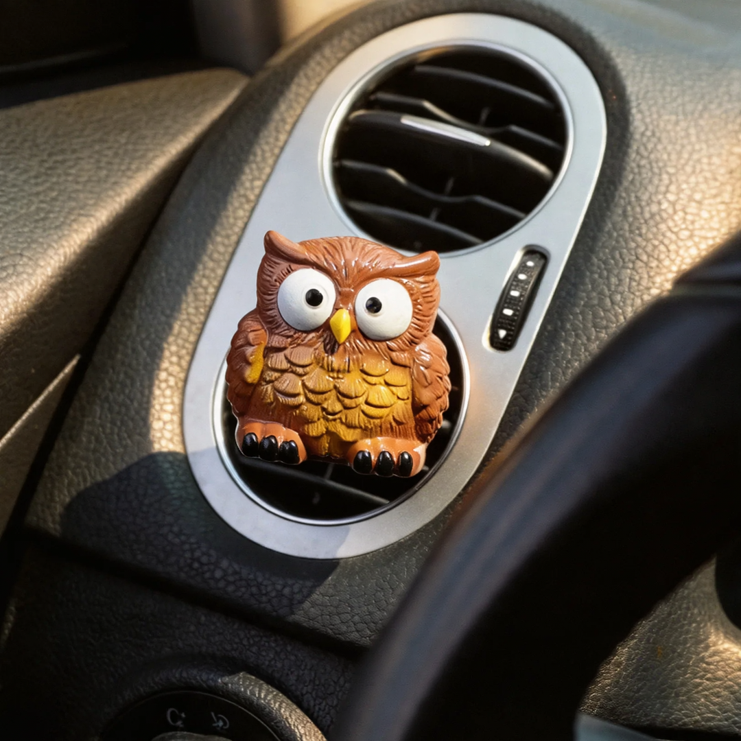 Cartoon car air freshener made of plastic