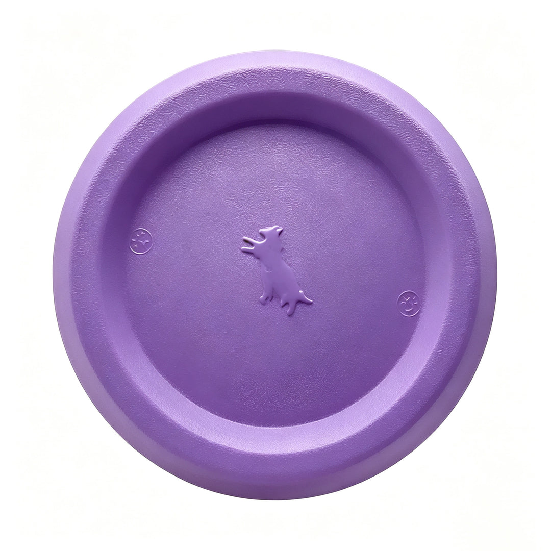 Rubber play ball for dogs with tail