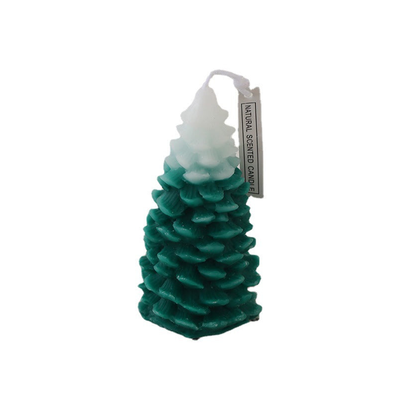 Christmas tree scented candle made of soy wax