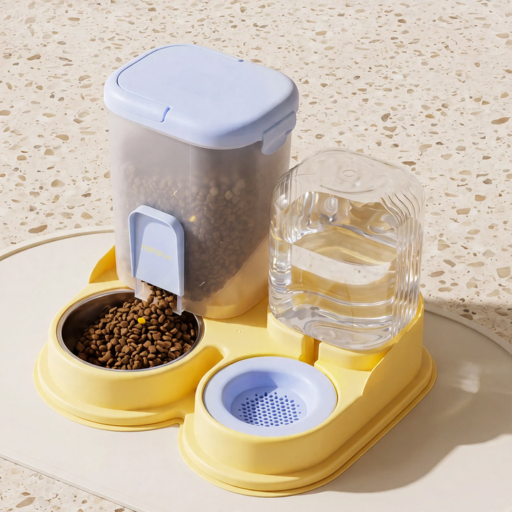 Feeding and drinking bowl for cats and dogs