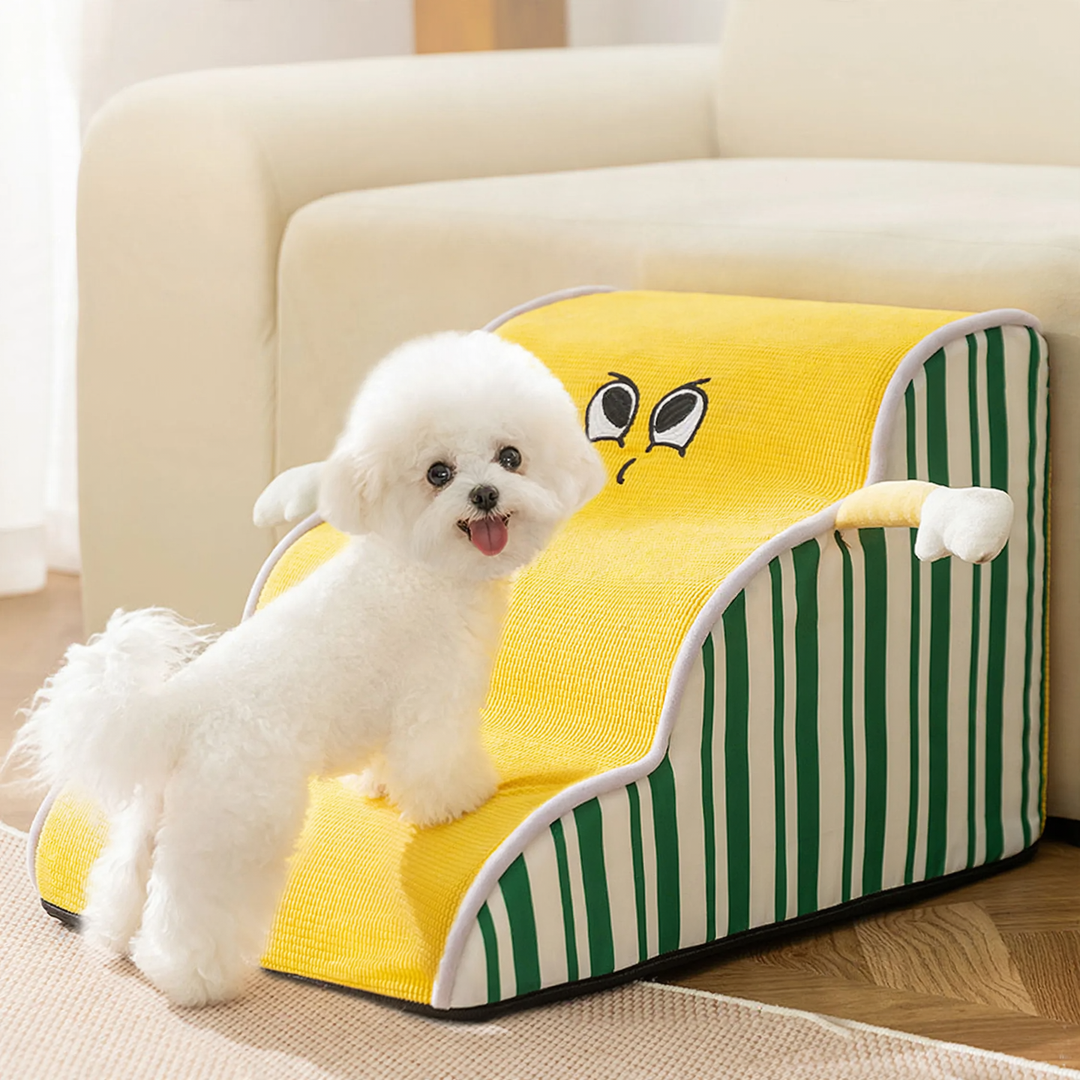 Non-slip dog stairs with Oxford cover
