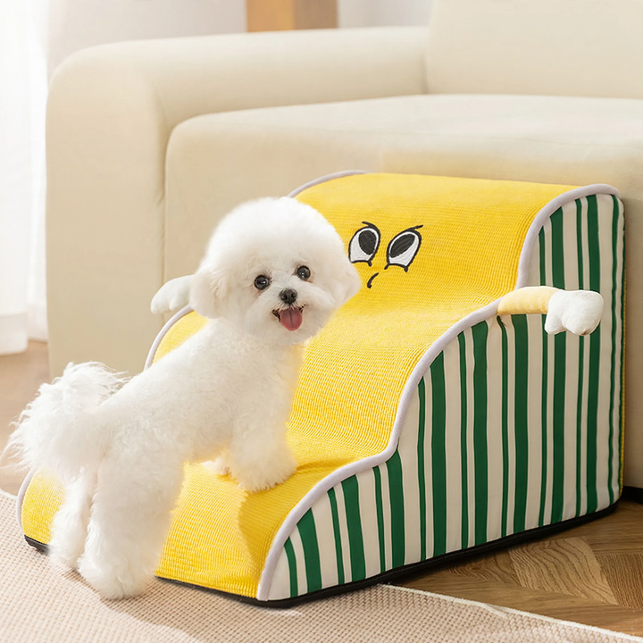 Non-slip dog stairs with Oxford cover