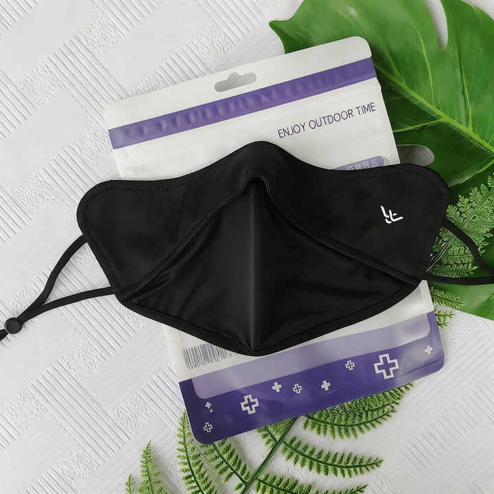 UV protection face mask with ear loops and neck protection