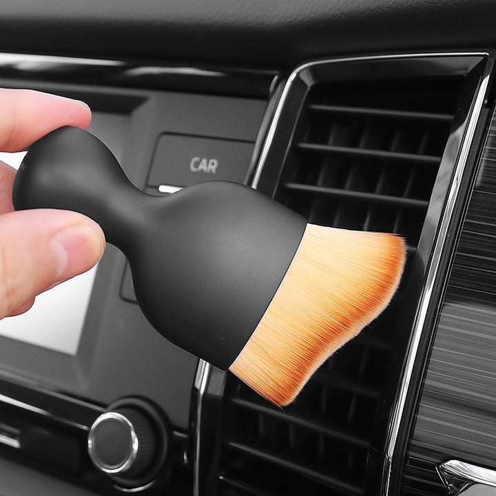 Soft dust brush for car interior