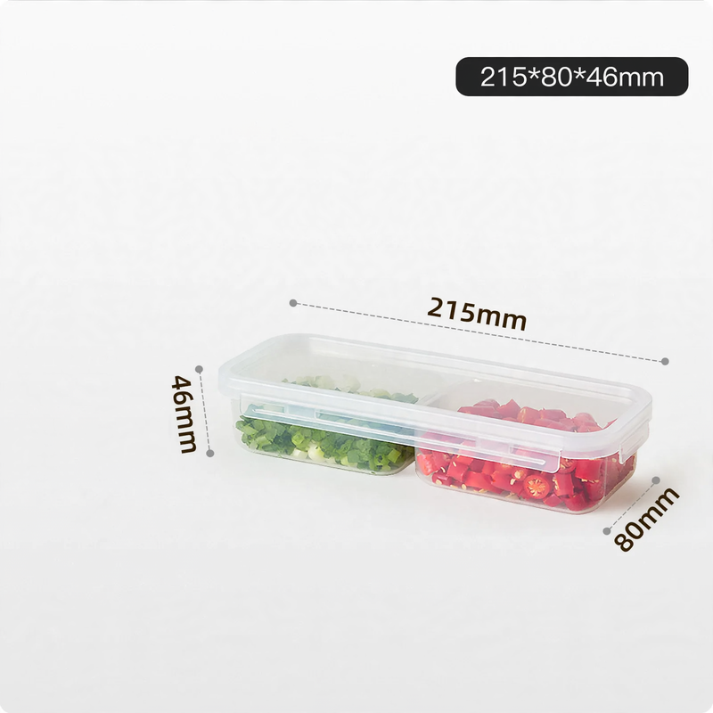 Plastic storage boxes, 200–900 ml