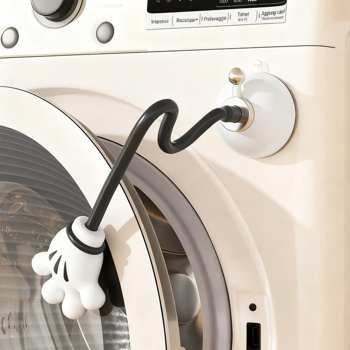 Magnetic ventilation holder for washing machines