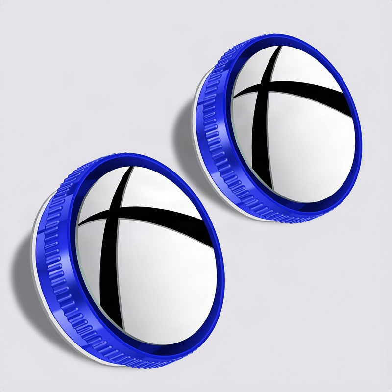 Vehicle blind mirror for gluing or suction