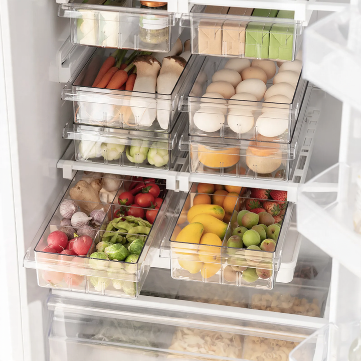 Refrigerator organizer, drawer, food grade