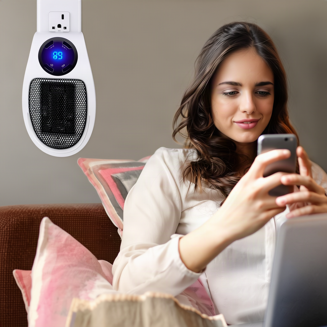 Portable heater with remote control