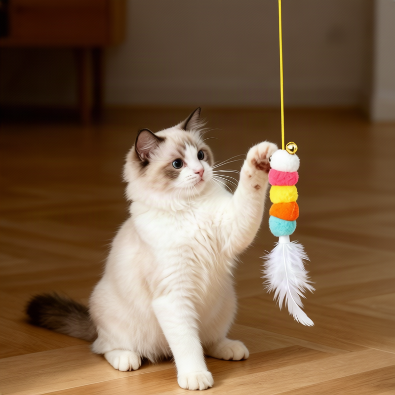 Cat toy with mint and crinkly paper