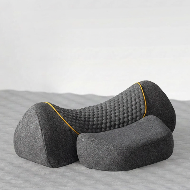 Neck support pillow made of memory foam with heating function