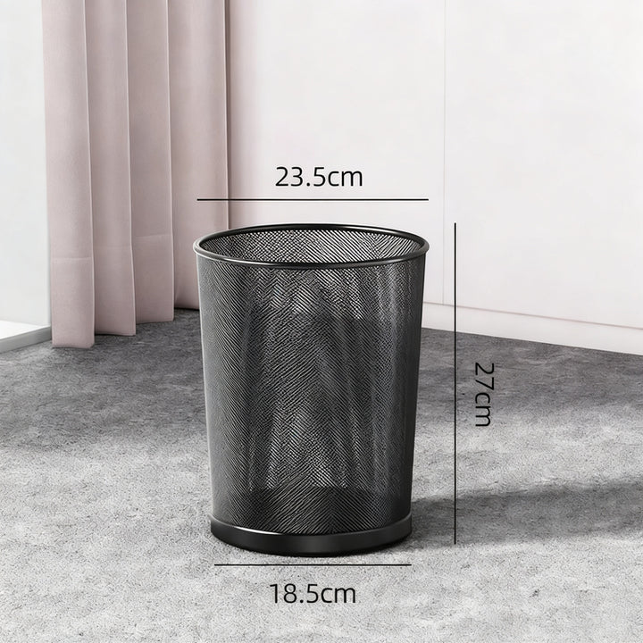 Metal bin, round, large capacity