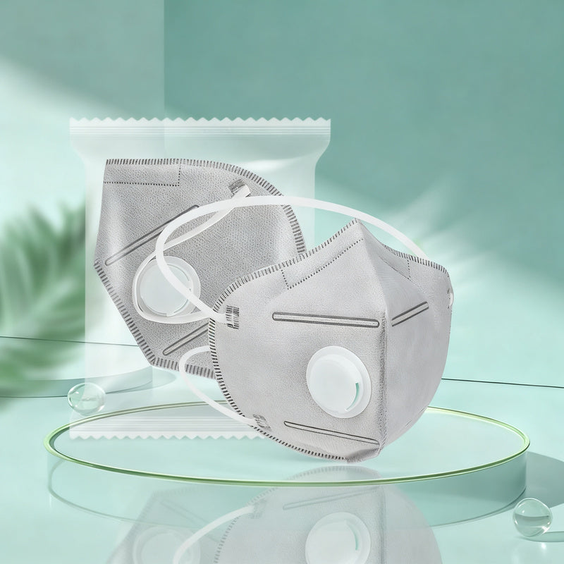KN95 protective mask with air valve and activated carbon