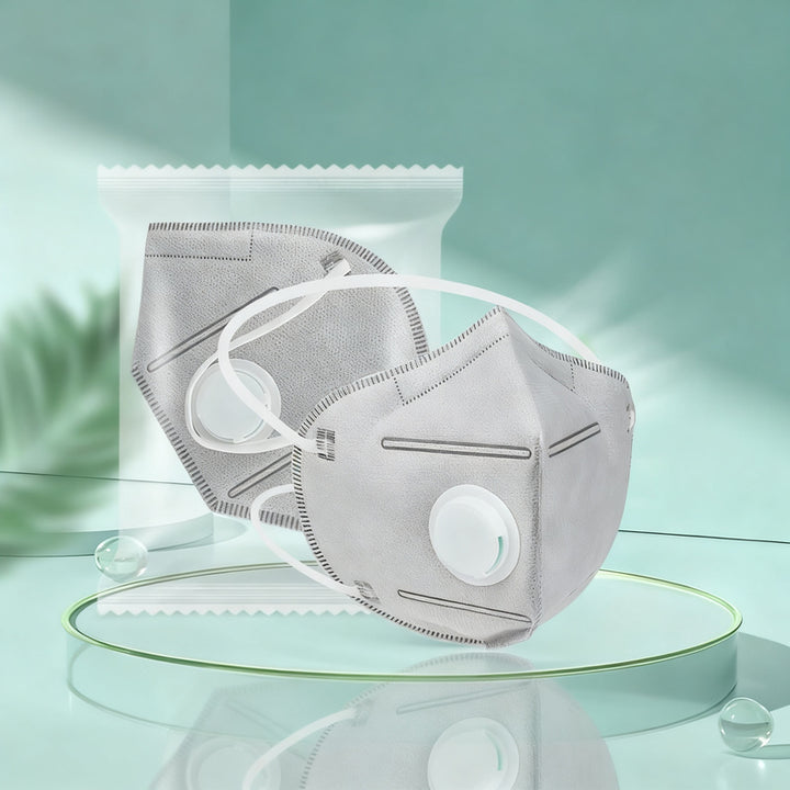 KN95 protective mask with air valve and activated carbon