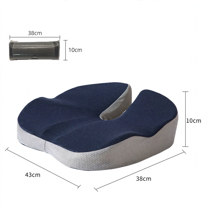 Seat cushion for office chairs, 43×38×10 cm