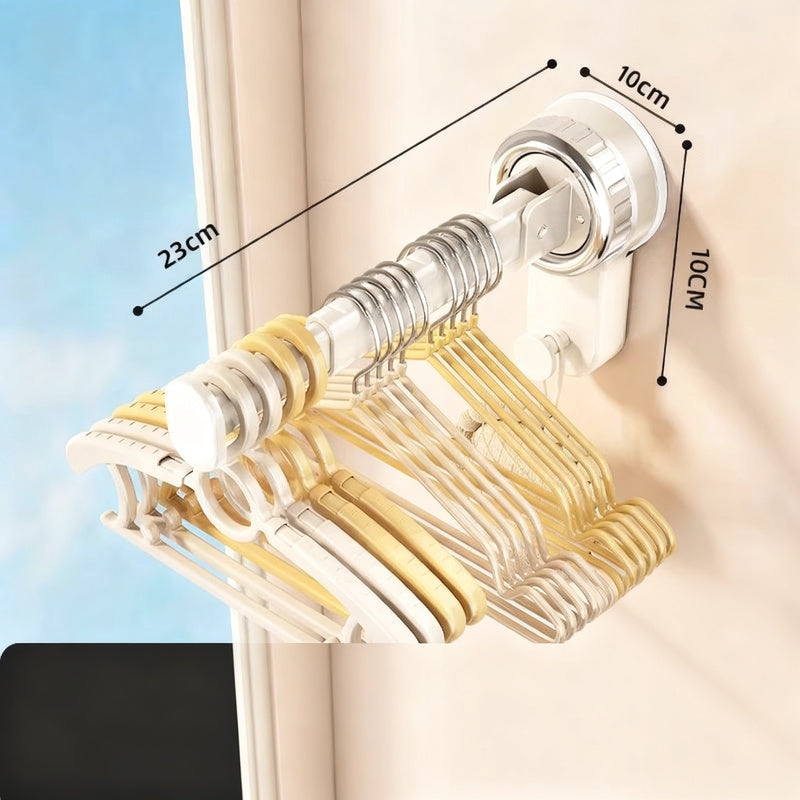 Suction Cup Clothes Rack, extensible