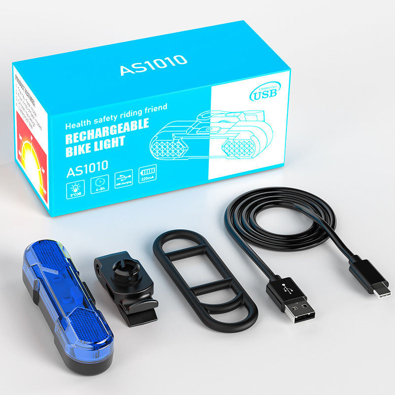 Bicycle rear light USB rechargeable, 360° rotatable