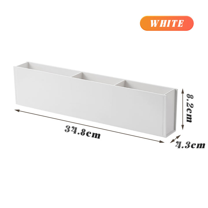 Wall-mounted storage box with compartments